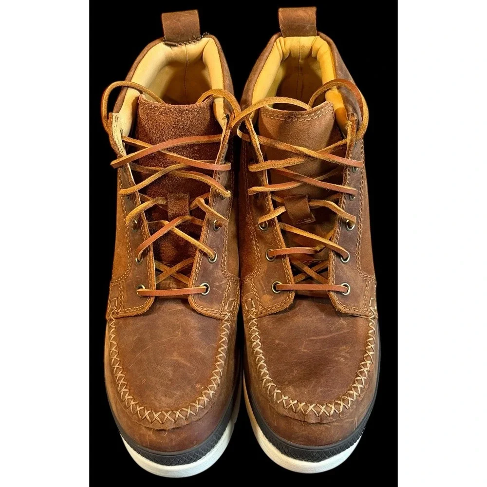 Manitobah Mukluks Mesa Moc Toe Waterproof Leather Boot Sneaker Men's Size 10